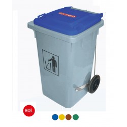 Cubo de basura reciclaje 50L (30L + 10L) Bosque Verde 35,5 x 41,5 x 45 cm