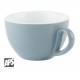 TAZA CAPPUCCINO PORCELANA 300 ml  AZUL "SNUG"