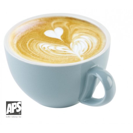 TAZA CAPPUCCINO PORCELANA 300 ml  AZUL "SNUG"