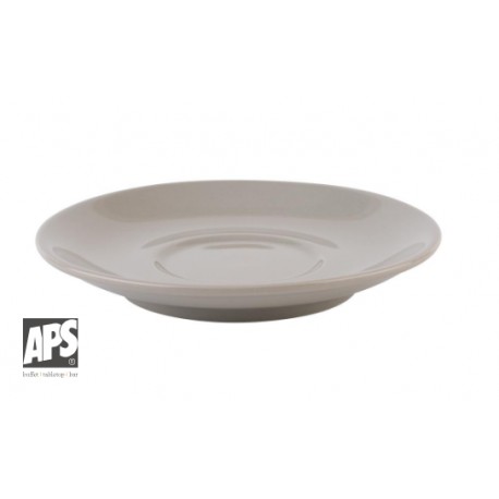 PLATILLO TAZA CAPPUCCINO PORCELANA GRIS "SNUG"