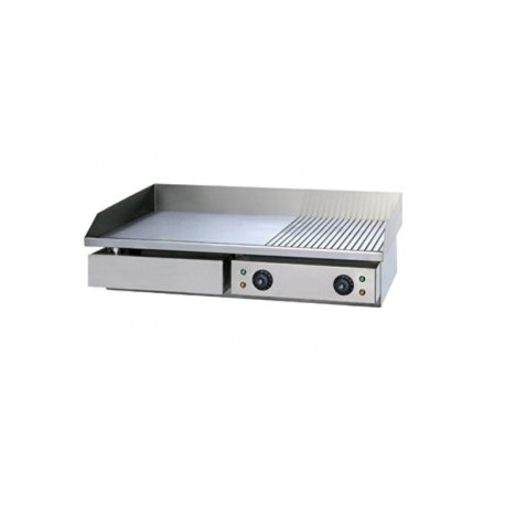 PLANCHA ELECTRICA MIXTA PLE-M-730 - 730x490 MM ACERO RECTIFICADO 8 MM