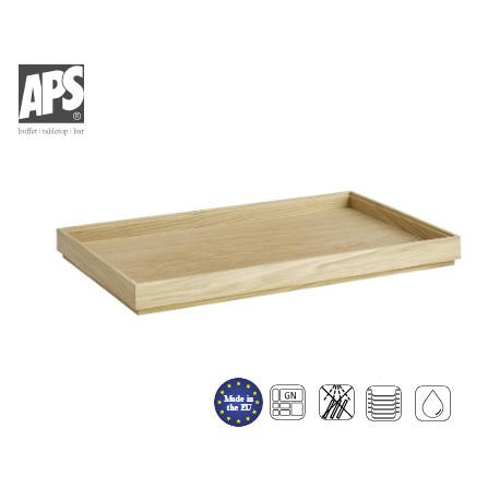 CAJA MADERA GN 1/1 "VALO" 53x32,5x4,5cm