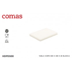 TABLA CORTE 500x300x20 mm BLANCA HDPD500