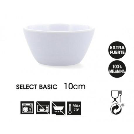 BOL MELAMINA 10 CM SELECT BASIC BLANCO