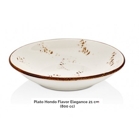 PLATO HONDO ELEGANCE 21 CM BY BONE ( 800CC )