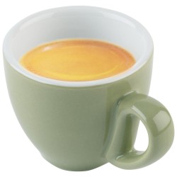 TAZA EXPRESSO PORCELANA 80 ml VERDE "SNUG"