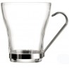 TAZA CRISTAL TE/CAFE CON ASA INOX (3 ud) SUPREME